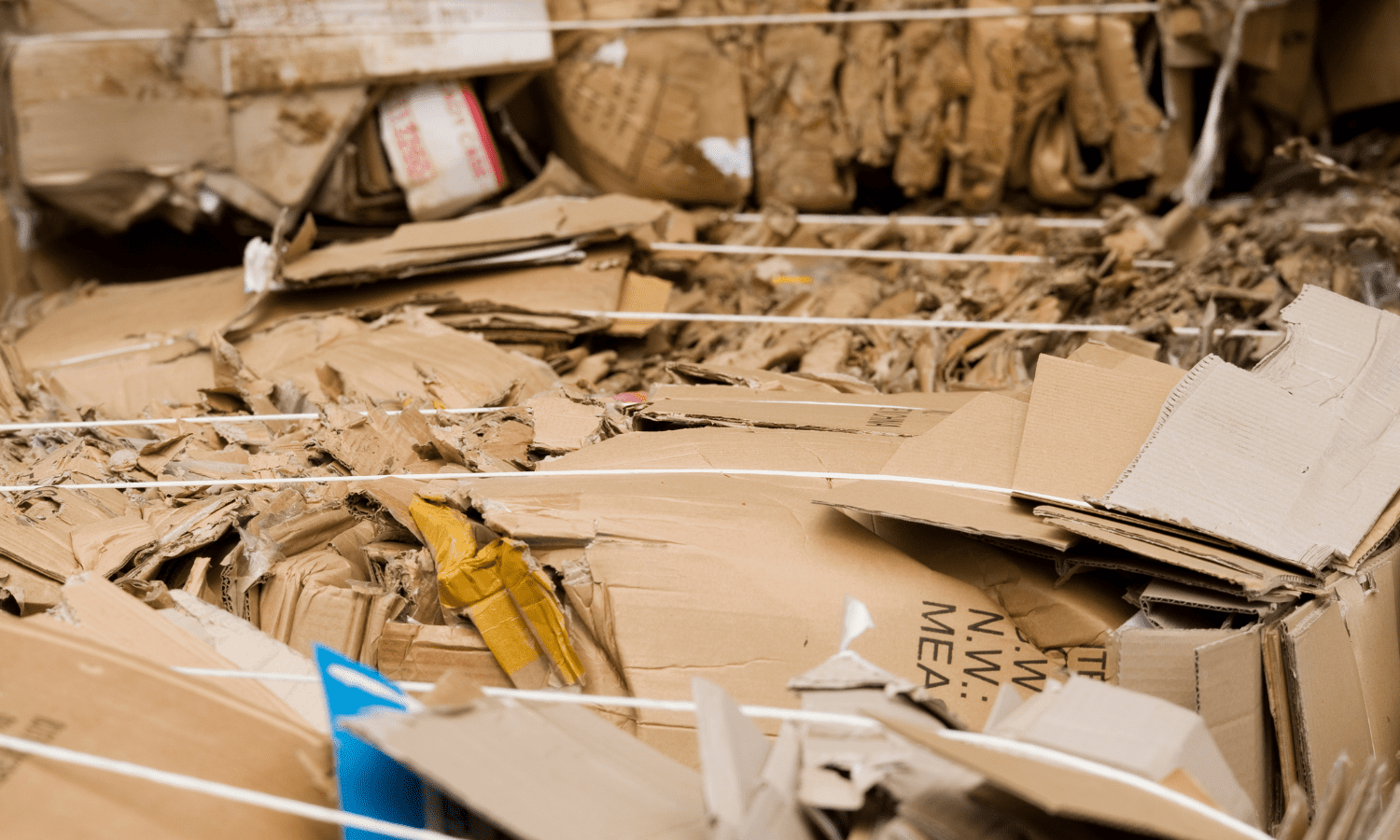 Recycle Cardboard Tied